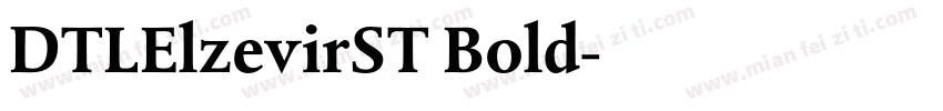 DTLElzevirST Bold字体转换